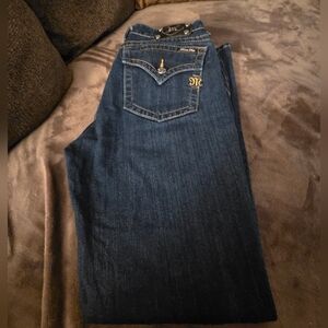 Miss Me Mid-Rise Skinny Dark Blue Jeans Inseam Size 31